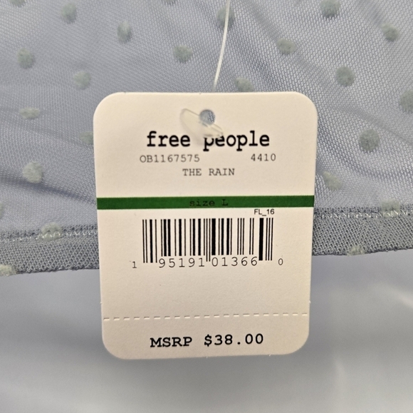 Free People Sierra Bandeau Bra The Rain blue L - Picture 14 of 16